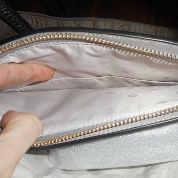 NWT Kate Spade  black leather classic handbag - Picture 8 of 10